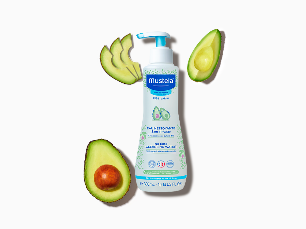 No rinse Baby Cleansing Water with organic avocado